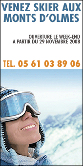 Ouverture de la station de ski des Monts d'Olmes tous les week-end � partir du 29 novembre 2008